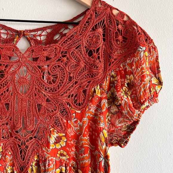 Free People Margot Printed Babydoll Dress | Floral | Size Small | NWT - Picture 7 of 16